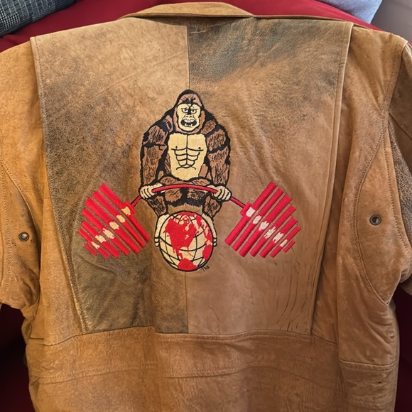 RARE Tony Nowak custom World Gym leather jacket - Picture 10 of 11